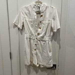 White Zara Shorts Jumper